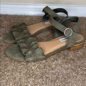 Steve Madden Green Sandals
